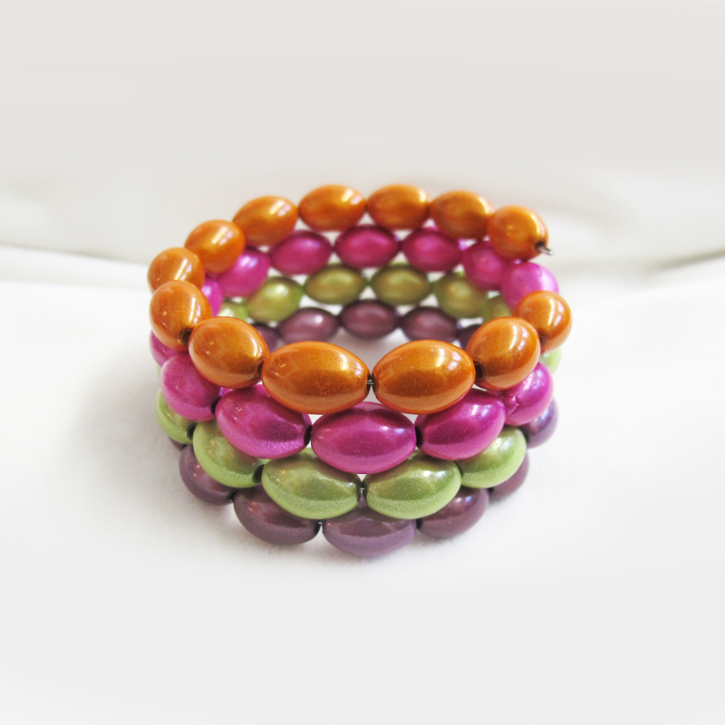 bracelets-colorful-lindatoye-jewellery-orange