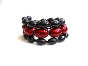 Libby Bracelet in Black & Red
