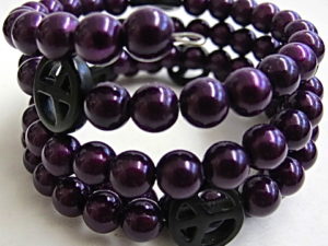 Peace Bracelet in Dark Purple
