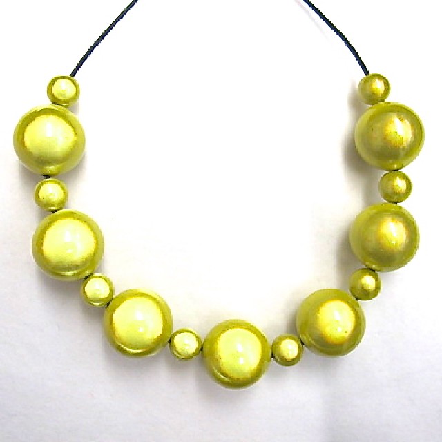 Bubble Necklace in Lemon Yellow