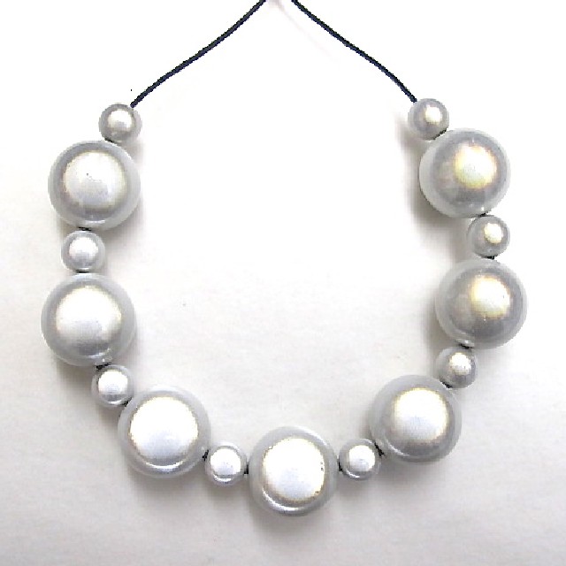 Bubble Necklace in White