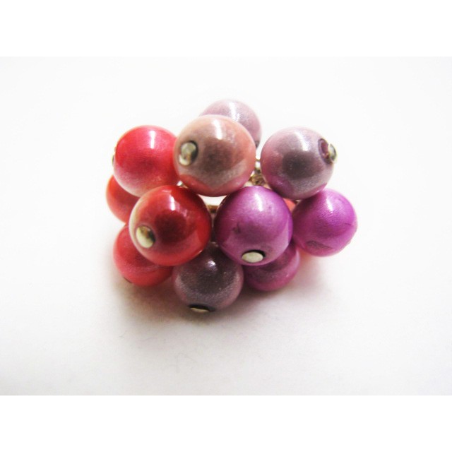 Small Flower Ring in Pink Mix